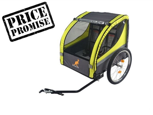 ALPHA PLUS Roo 2 seater children's trailer click to zoom image
